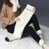 Shimaki : Super weiche Winter-Leggings aus Lammfellimitat : Stretch/Thermohose